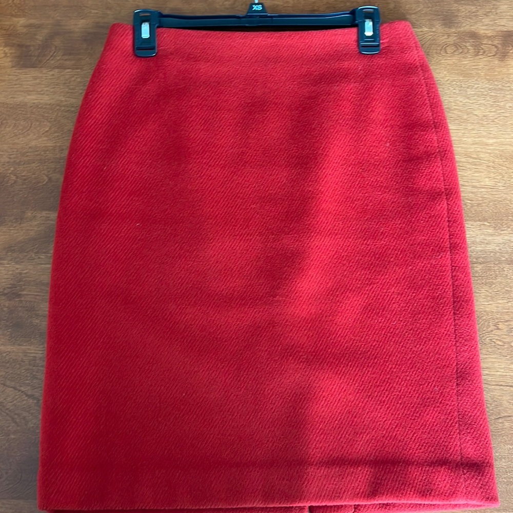 Talbots Chili Red Pencil Skirt